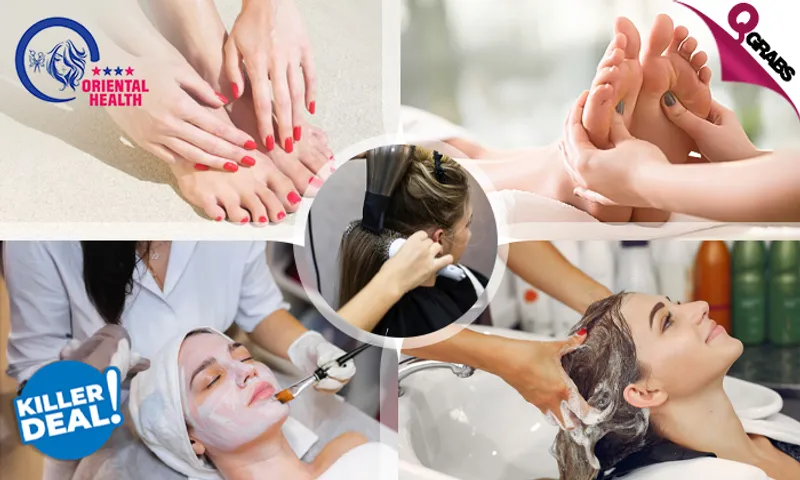 Killer Beauty Deal: Mani & Pedi + Facial + Hair Spa with Normal Blow-Dry + Waxing + Massage & More!